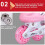Roller Skates Red Size 40 With Normal Wheels 2