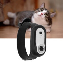 Pet Collar Camera 8GB 1080P HD Mini Pet Video Recorder, White