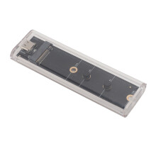 M.2 NVMe PCIe NGFF Externes tragbares Gehäuse Adapter USB 3.1 Gen2 10Gbps Gehäuseadapter für Windows XP, 2007, 7, 8, 10, 11 (ohne Festplatt