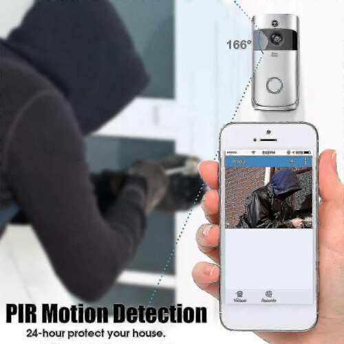 Wifi Smart Video Doorbell Intercom Smart Camera Doorbell Pir Detection Camera Night Vision Home 1
