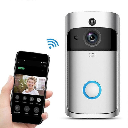 Wifi Smart Video Doorbell Intercom Smart Camera Doorbell Pir Detection Camera Night Vision Home