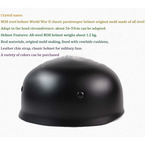 German M38 Steel Helmet Replica for Airsoft 1