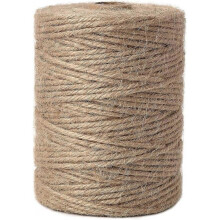 Natural Jute Twine 3mm 656 Feet Crafting Twine String for Crafts Gift, Craft Projects, Wrapping, Bun