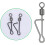 Fishing Swivel With Welded Rings 10 5