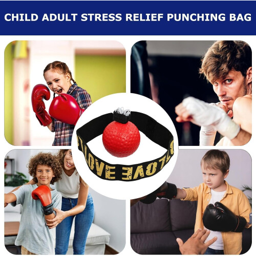 Boxing Reflex Ball with Headband for Reaction, Speed, Combat Training 2