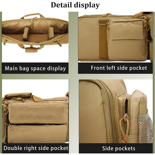 Tactical Rifle Case, Soft Padded Gun Bag for Black 1
