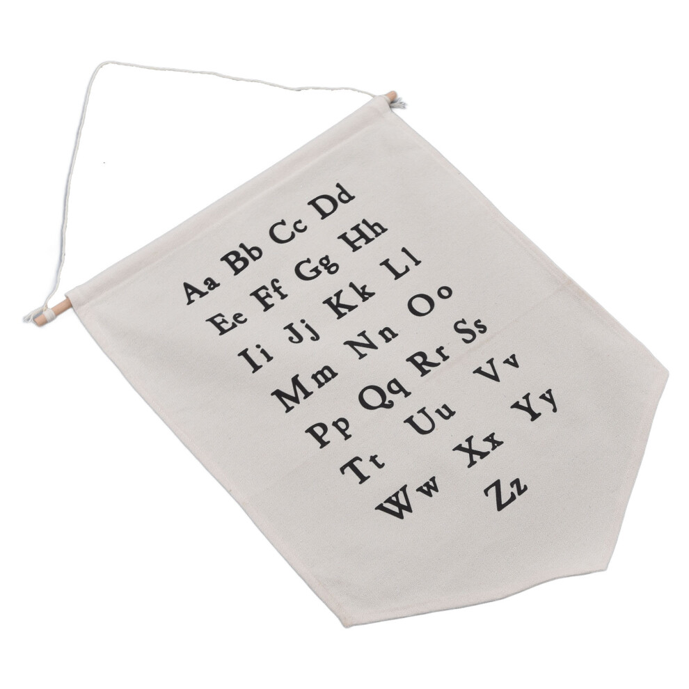 Alphabet Hanging Wall Canvas Decor Banner for Kids Baby Home Poster