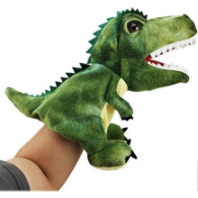 Dinosaur Hand Puppets Cartoon Tyrannosaurus Puppet Toy for Boys Girls Plush Stuffed Dinosaur Finger