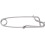 Cord Clips 5-Pieces, Stainless Steel, Snap Closure 3