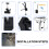 Pritschen-Tonneau-Ersatz-Kit Schwarz Quad/Tri-Fold 1