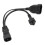 Separatore a Y da IEC C14 a C5 0.32m 1ft Nero EU4.0 10