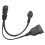 Separatore a Y da IEC C14 a C5 0.32m 1ft Nero EU4.0 11