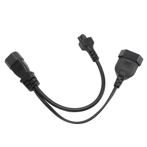 Separatore a Y da IEC C14 a C5 0.32m 1ft Nero EU4.0