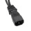 Separatore a Y da IEC C14 a C5 0.32m 1ft Nero EU4.0 5