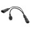 Separatore a Y da IEC C14 a C5 0.32m 1ft Nero EU4.0 8