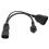 Separatore a Y da IEC C14 a C5 0.32m 1ft Nero EU4.0 14
