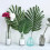 60 Pack Artificial Leaves in 6 Different Types Enthur, Imitation Tropical Plant Leaves for Table Dec 5