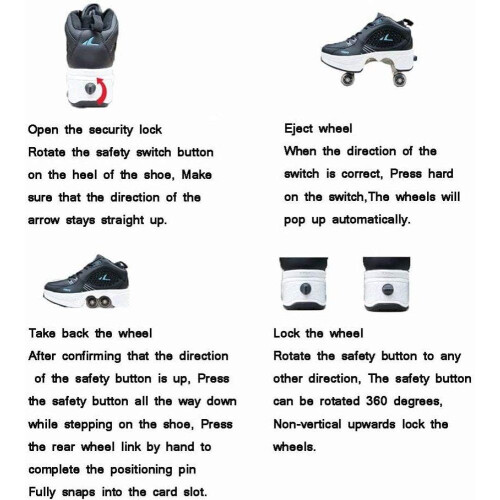 2in1 Multifunctional Deformation Roller Skates Model A38 2