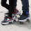 2in1 Multifunctional Deformation Roller Skates Adjustable Quad Blue 5