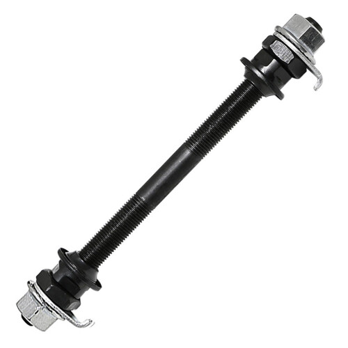 bicycle hubs, axles, bicycles, front and rear, solid axle, quick release, axles for mountain bikes, repair tools, accessories multicolored