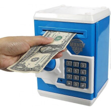 Electronic Piggy Bank with Automatic Money Scroll, Mini ATM Safe, Birthday Xmas Gift for Boys and Gi