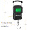 Portable Electronic Scale, 165lb/75kg LCD Backlit Digital Fish Scale, Hook Hanging Scale with Measur 4