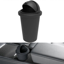 car silicone car trash can with lid for portable car door fits for cup holder console Home or office