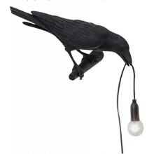 Crow Wall Lamp, Unique Gothic Raven Birds Wall Sconce Light for Bedside Bedroom Living Room Farmhous