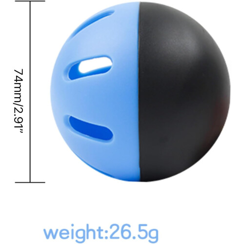 Baseball Practice Ball Hollow For Hitting Set 5-Piece Blue 1