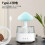 Cloud Raindrop Humidifier Colorful Mushroom Rainforest Aroma Diffuser White with Remote Control 2