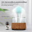 Cloud Raindrop Humidifier Colorful Mushroom Rainforest Aroma Diffuser White with Remote Control 3