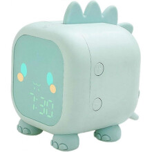 Children's Alarm Clock Dinosaur Digital Alarm Clock with Snooze Mode, Bedroom Night Lights, Kids Dig