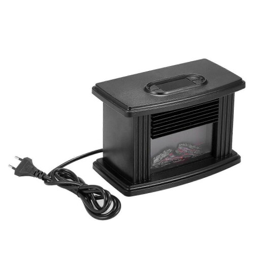 Desktop warm air heater smokeless simulated flame heater with remote control 2