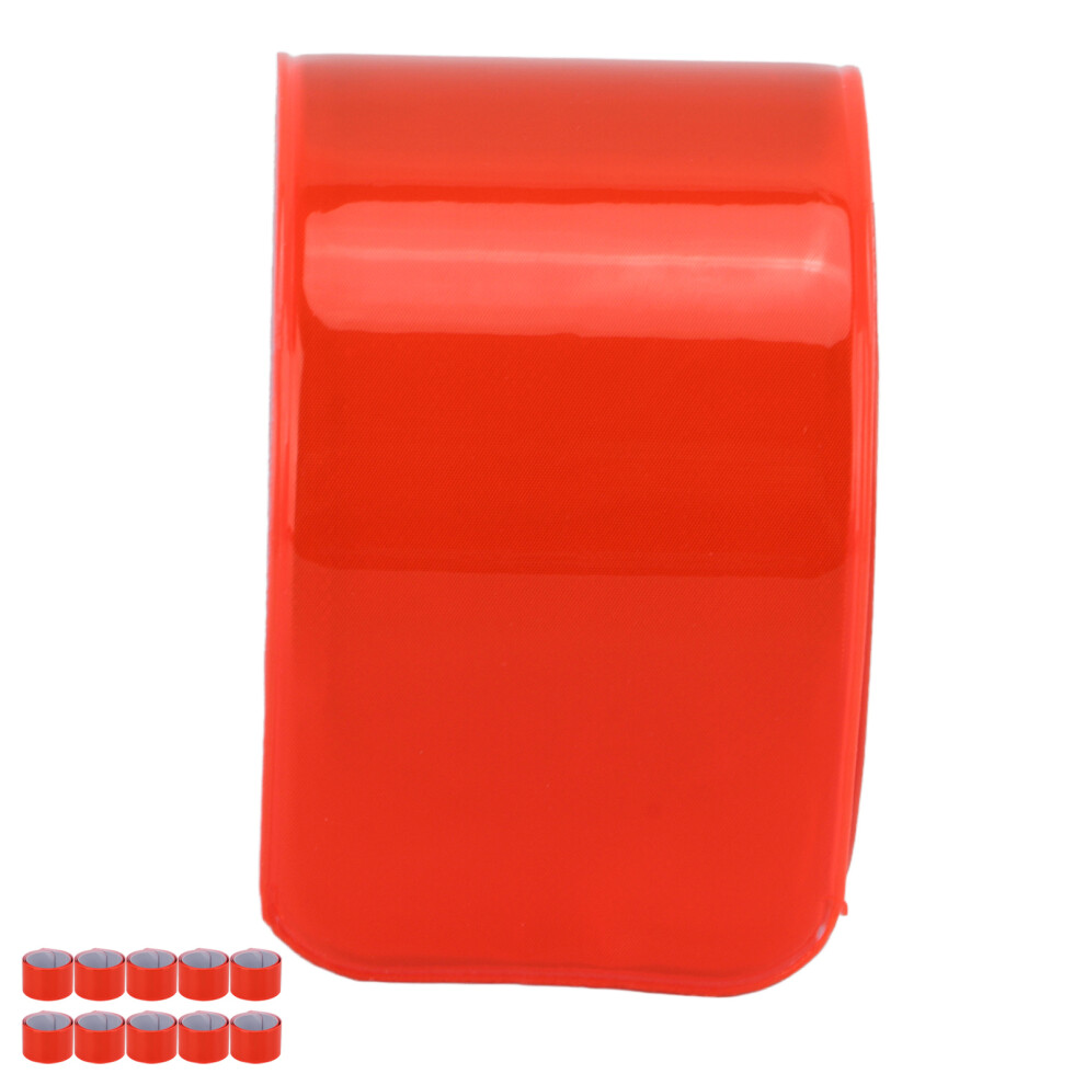 Sports Riding Silicon Steel Slap Armband Bands Reflective Orange for Safety-image-OPC-PJBPBQK-NEW