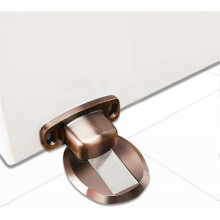 Strong Magnetic Metal Door Stopper Heavy Duty Door Stopper with 3M Floor Mounted Conceal Self Adhesi