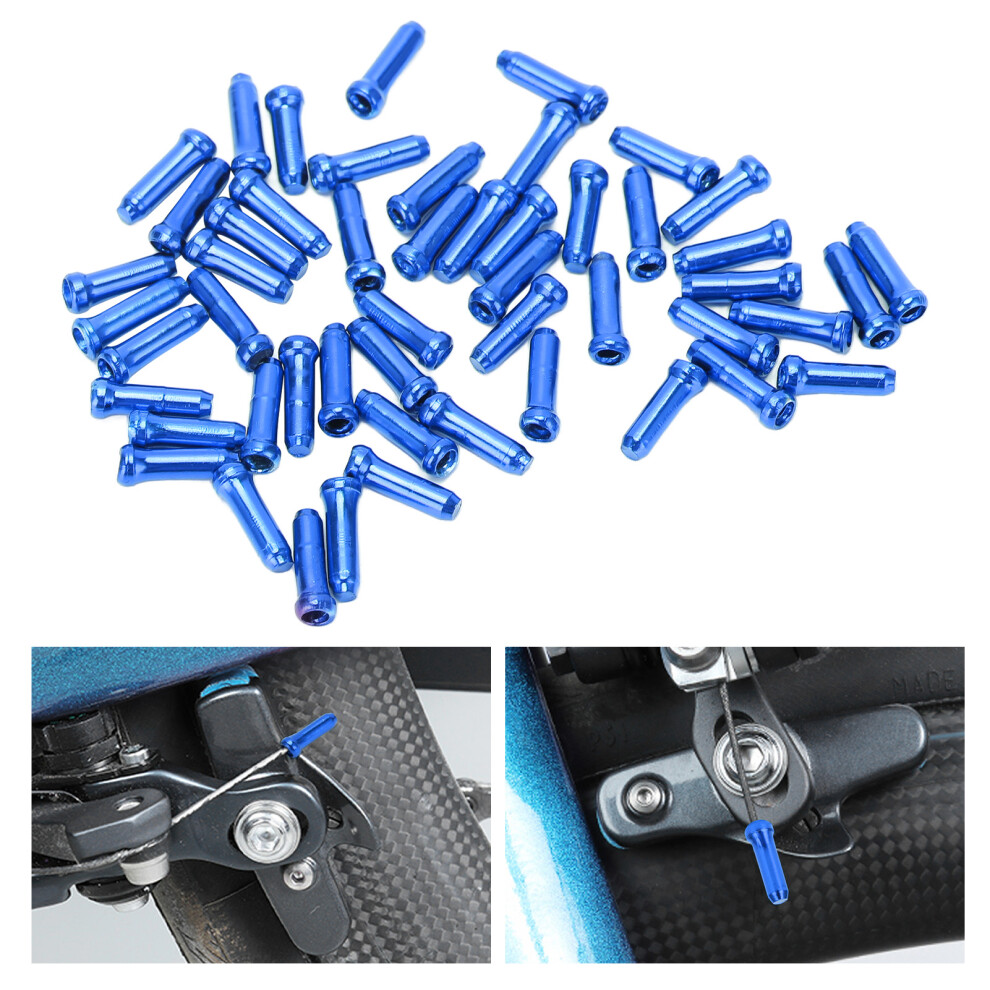 50pcs Variable Speed Brake Line Core Cap Blue Aluminum Alloy 12mm-image-OPC-PJBPBXZ-NEW