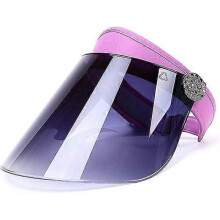 Women Men Visor Cap Anti-UV Hat Outdoor Beanie Sun Hat Travel Cycling Beach Sun Visor Vacuum Visor,P