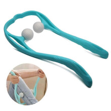 Neck Massager Shiatsu Deep Tissue Dual Trigger Point Shoulder Massager for Pain Relief, Ergonomic Ha