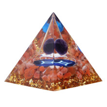 Piramide Energetica della Costellazione dei Gemelli 5x5x5cm Resina