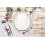 Durable Robin Printed Cotton Placemats - Set of 4 - Red 2