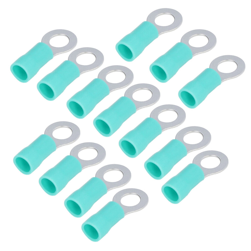 100Pcs Green Copper Ring Terminals Rv5.5-6, 48A, 4-6Mmâ² 3681332998172
