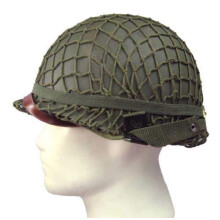 Ww2 Protective Helmet World War 2 US M1 Military Steel Helmet with Mesh Cover Wwii Gear Tactical Airsoft Paintball Helmet/Bk/L L Bk
