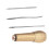 Kit de punzón para coser cuero, mango de latón, 65mm 11