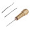Kit de punzón para coser cuero, mango de latón, 65mm 13