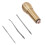 Kit de punzón para coser cuero, mango de latón, 65mm 7