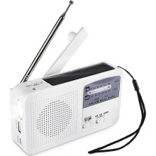 AM FM NOAA Radio Hand Crank Dynamo Solar Powered Radio Multifunction Emergency Radio with LED Light