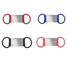 Silicone Stainless Steel Pet ID Tag, 4pcs Stainless Steel Personalized Dog ID Tag Engravable (L size