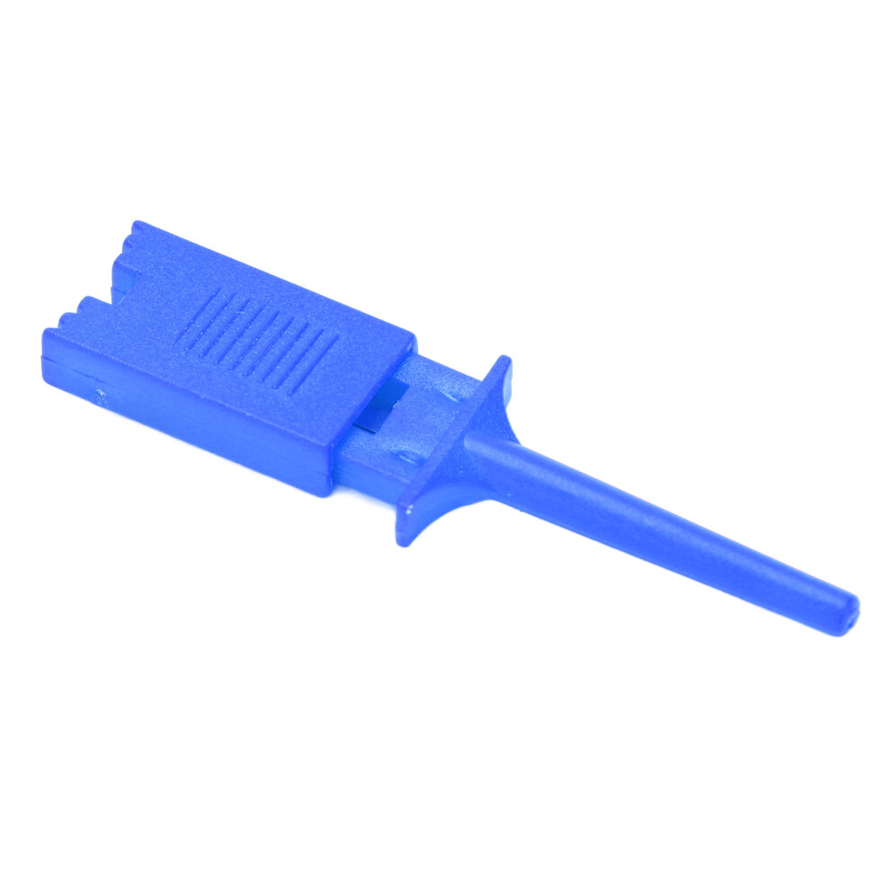 Blue 20Pcs Circuit Test Hooks Flat Copper Clips Elasticity Test Fixture Spare 3301333000642