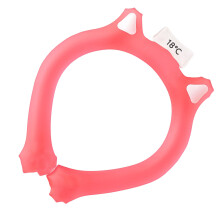 Anillo refrescante para el cuello con tubo de hielo 150,00 g Rojo neutro