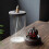 Handmade Ceramic Backflow Incense Holder with LED Lights and Acrylic Windproof Lid, for Home Decor, 2
